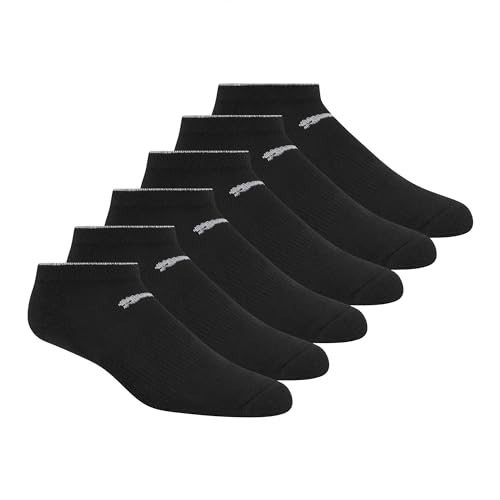 PUMA womens 6 Pack Low Cut women s socks Black 9 11 US