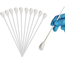 50/pk OB/GYN Swabs Rayon Tipped Applicators 8"20cm Plastic Shaft Latex-Free Non Sterile Autoclavable Above 250F