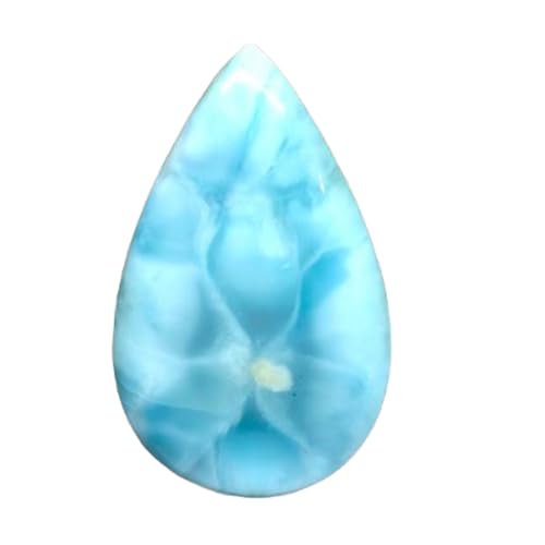 Larimar cabochon poire pour créer un collier souvenir des vacances azur