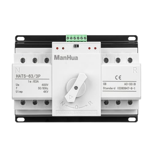Commutateur de transfert automatique HATS-63 3P pour groupe électrogène 63A inverseur 230V