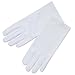 ZaZa Bridal White, Black & Ivory Nylon Formal Women's Gloves - Women's Size Small/White