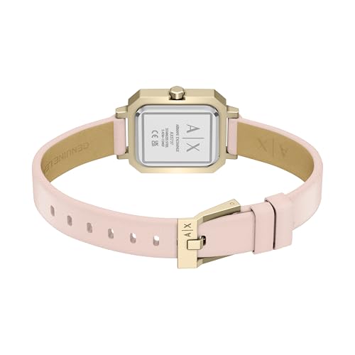 Image of Armani Exchange A|X Women's Watch, Square Three-Hand Stainless Steel Watch for Women