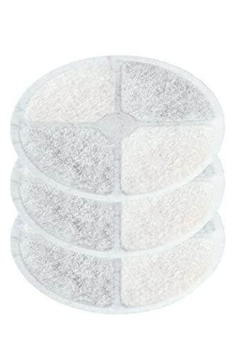 REDHiLL 給水器 専用交換フィルター 3枚セット 活性炭フィルター 猫 犬 ペット用 自動給水器 水飲み器 三層フィルター pwdr001-wh専用 pwdr001-opt001-wh