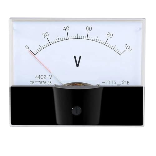 Voltmètre analogique 44C2 DC 0-300V de précision pour tableau électrique