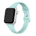 SWEES Sport Band Compatible with iWatch 38mm 40mm 42mm 44mm, Narrow Soft Silicone Slim Small Replacement Wristband for iWatch Series 5 Series 4, Series 3, Series 2, Series 1, Sport Edition Women Men