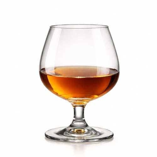 CRISTALICA Cognac Schwenker Napoli 390 Ml Cognac Gläser (einzeln) Brandy Gläser Bauchige Form Für Volles Aroma - Cognacgläser & Schwenker Ideal Für Brandy Und Weinbrand
