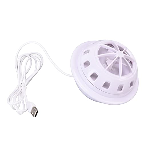 Qcwwy Mini Lavavajillas Ultrasónicas, Lavavajillas de Fregadero de Cocina USB Portátil para Viajes en Casa, Universidad, Apartamento para Llevar, Voltaje Seguro, Gran Capacidad, Liviano, IP67 (WHITE)