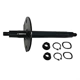 EXTRWORY Bicicleta estática de rueda central, pedal, 20 mm x 181 mm, eje central dinámico, eje de rueda central, accesorios (17 mm x 165 mm)