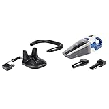 MEDION Akku-Zyklon-Handstaubsauger (6000 Pa, 75 Watt Leistung, 2200mAh, 450ml Kapazität, Filter, verschiedene Düsen, MD 10557) weiß