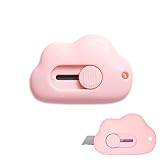Right Or Left Handed Mini Cutter, Mini Box Cutter, Cloud Utility Knife Cat Paw Shape Keychain Box Op