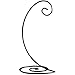 10" Spiral Ornament Display Stand - Black