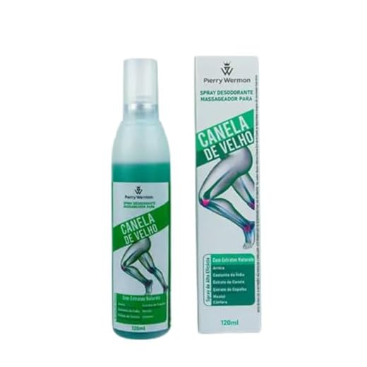 Spray Desodorante Canela de Velho, 120ml, com Extratos Naturais para Massagem