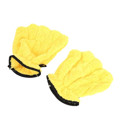 Topiky Gants de Séchage Absorbants pour Animaux de Compagnie, 2 Pièces, Gants de Serviette épais à Séchage Rapide, Serviette de Bain en Peluche en Microfibre pour Absorption d'eau, de Toilettage