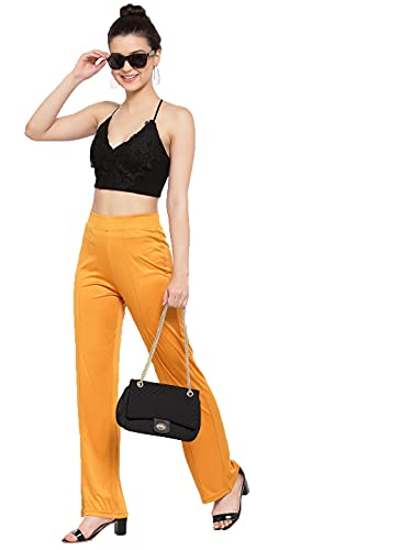 Image of KOTTY Womens High rise Polyester Blend Plazo