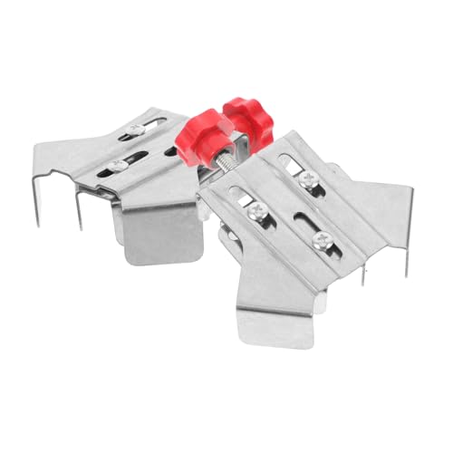 Cabilock 2pcs Right Angle Clamp Wood Fixing Angle Clip Corner Clamps Right Angle Fixed Clip Angle Clamps Right Angle Mechanical Corner Right Angle Fixing Silver Stainless Steel