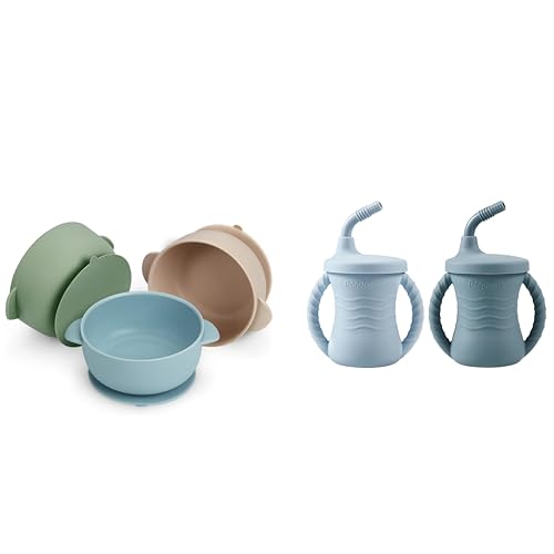 Image of PandaEar 3 Pack Baby Bowls & 2 Pack Cups