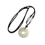 [zhyhzhyh] ネックレス メンズ エスニック 一粒 大粒 ロング アクセサリー 男 ねっくれす 人気 ブランド 長め チャイナ 首飾り 組紐 手作り (⑥)