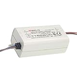 Kompaktes CC LED-Netzteil mit ein- und ausgangsseitigen Anschlussleitungen