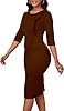 Brown Elegance Church Dress for Women Business or ... #1