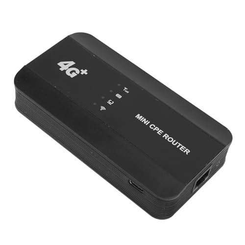 Image of 4G WiFi6 Mobile Hotspot, 300Mbps Speed Portable Router, Ethernet Connection, Up to 10 Users, 3000mAh Battery, Type C Port, SIM Card Slot, Travel Pocket WiFi for Laptop