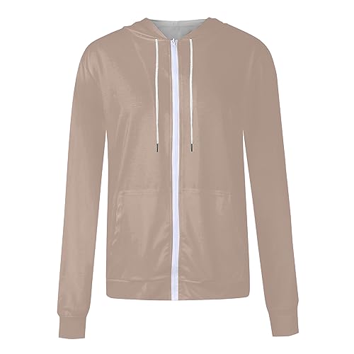 Sudadera mujer oversize con cremallera y manga larga para ropa de salón 4