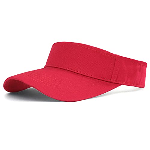 Image of HH HOFNEN Sports Sun Visor Hats Cotton Twill Ball Adjustable Sun Caps for Men Women