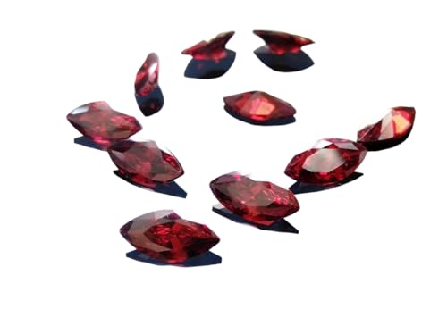 Zircone cubique grenat rouge marquise pour fournitures de bijoux