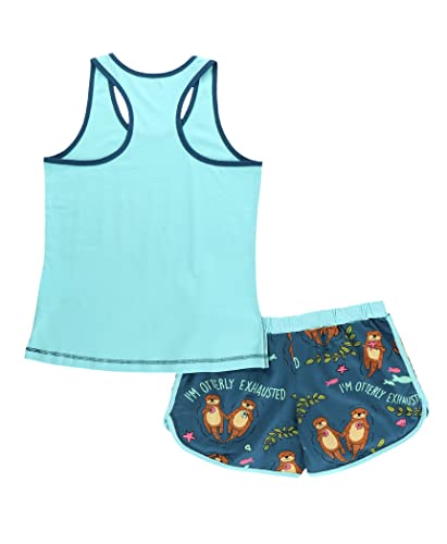 Lazy One Matching Pajamas for Women, Cute Pajama Shorts and Tank Top Set, Summer Pajamas4