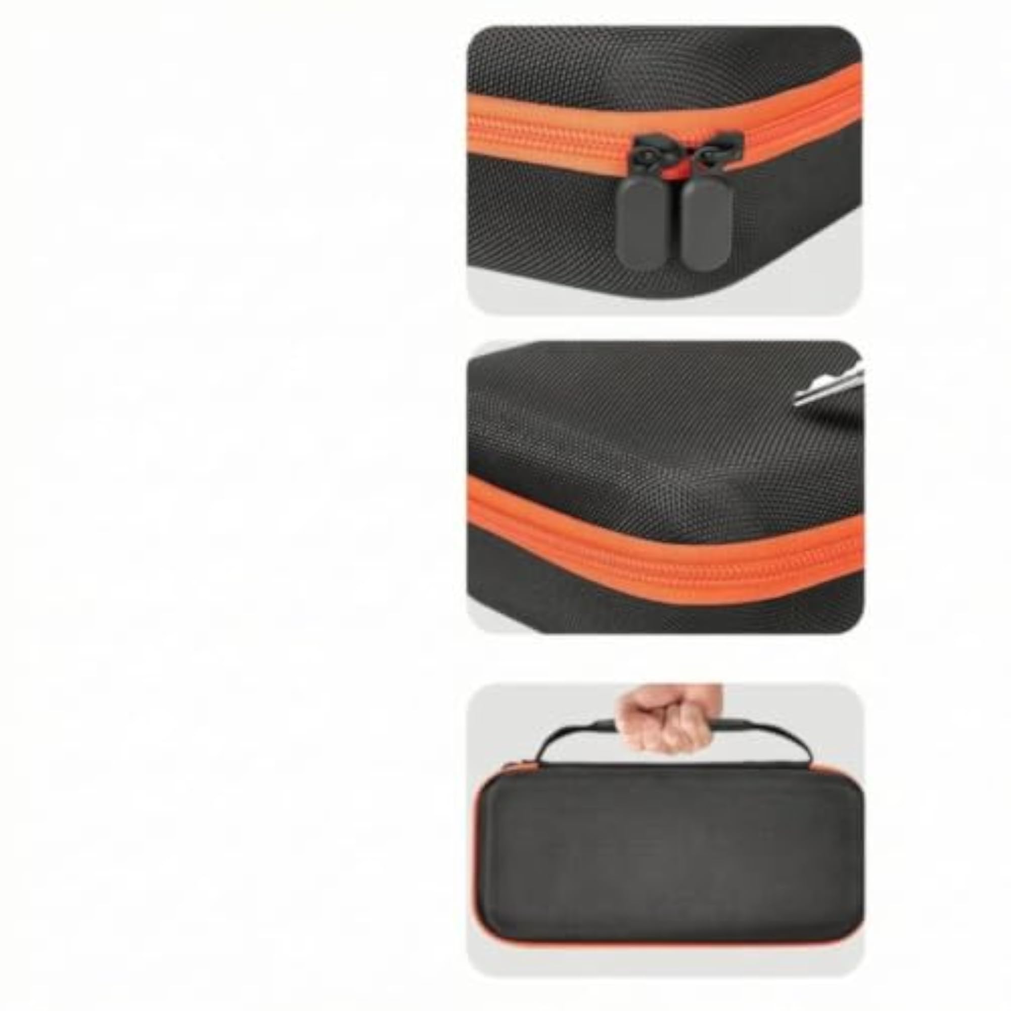 Portable Audio Pickup Storage Case, EVA Double-Zipper
