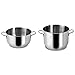 Lagostina Casseruola Fond 2 Manici Every Acciaio Inox 18 10 Cm22 Pentole Cucina, Inossidabile, Argento, 22 cm & 010715020418 Every Pentola, Acciaio Inox, Diametro 18 cm, 3 Litri, Altezza 14, 5 cm