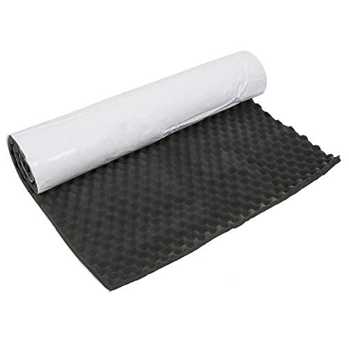X AUTOHAUX Tapis Isolation Phonique et Thermique Voiture Capot Moteur Porte 7-14mm Mousse à Mémoire Isonorisant 50x100cm