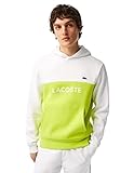 Lacoste Herren Sh8366 Sweatshirts, Weiß/Lima, L