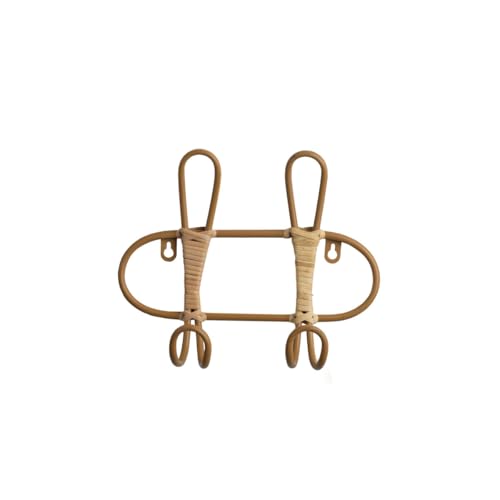 Romimex Perchero de Pared Natural Mimbre 27 x 21 x 8 cm