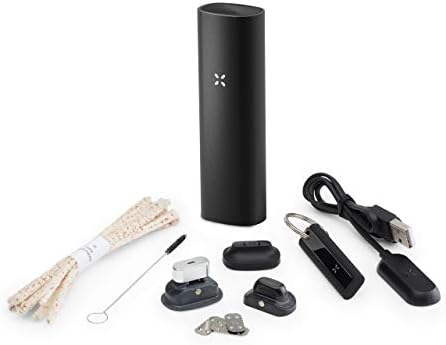 PAX 3 Premium Portable Vaporizer, Dry Herb, Concentrate, 10 Year Warranty, Complete Kit, Onyx