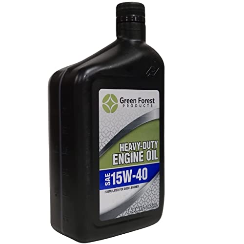 Green Forest Products Sae 15W40 Heavy Duty Diesel Engine Oil Compatible With Duramax/Cummins Diesel Trucks, Kubota Tractors, And Machinery- 1 Quart (1) #TOP5