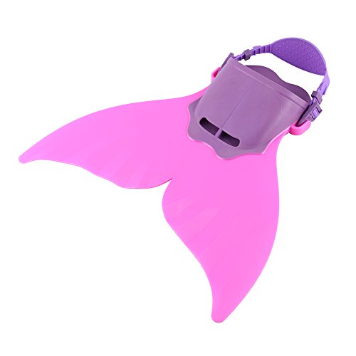 Semme Kids Lightweight Monofin Swimming Fins for Shallow Dives and Fun Quick Release Foot Strap Comfortable Fit for and