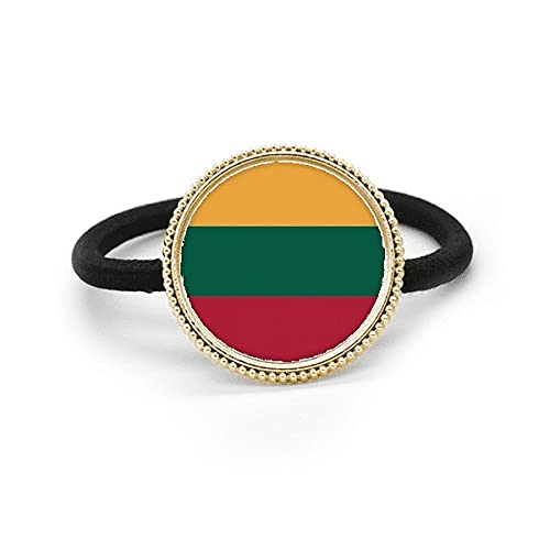 Tocado de goma con bandera de Lituania ideal para eventos culturales y uso diario