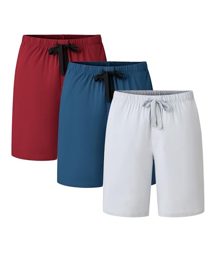 Image of CF Mens Pajama Shorts Bamboo Rayon & Cotton Sleep Shorts Lightweight Pants