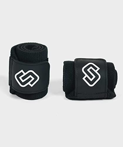 STAMINA FITNESS Polsiere Elasticizzate, Polsiere CrossFit e Powerlifting, Polsini Palestra per Sollevamento Pesi, Weightlifting e Ginnastica, Supporto Rigido, Morbido sui Polsi, Unisex