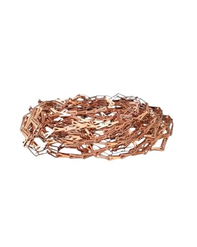 Spark-Free Red Copper Chain, Industrial Grade Metal Links (2M/78.7Inch)