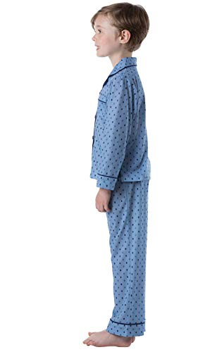 Pajamagram Big Boys' Pajamas Jersey - 2 Piece Long Sleeve Pajamas For Boys Blue 12 #TOP2