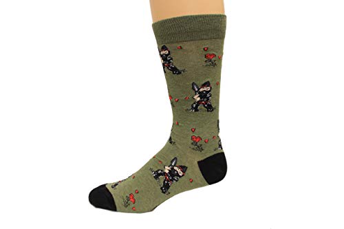 K. Bell Socks Men's Original Classics Novelty Crew Socks, Garden