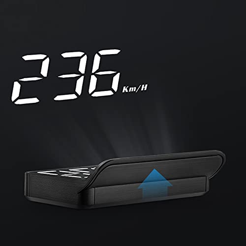 Windshield Speedometer Projector,OBD2 HUD Heads Up Display, GPS Speedometer MPH with Travel Direction, Overspeed Alarm Fatigue Driving Alarm for Car