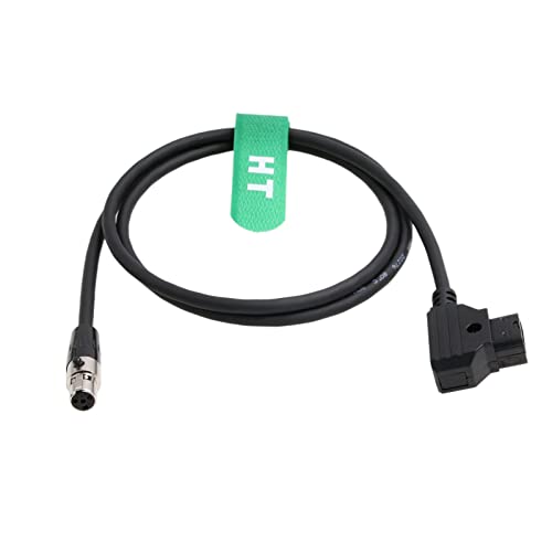 Cable d-tap a mini xlr de 4 pines para monitor tvlogic vfm y alphatron evf de 80cm