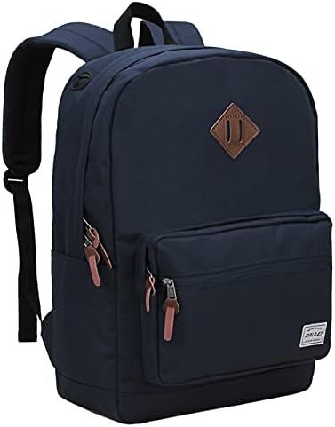 RAVUO School Backpack, Water Resistant Unisex Classic 15.6 Inch Laptop Backpack for Men and Women Casual Travel Backpack College School Bags