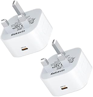 USB C Plug Fast Charge,2 Pack 20W USB Type C Charger Plug Adapter UK Charging for iPhone 14/14 Pro/14 Pro Max/13/13 Mini/13 Pro/13 Pro Max,12/12 Mini/12 Pro/12 Pro Max/11 Pro/iPad Pro/Samsung etc