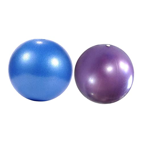 Mikikit 2pcs Mini Fitness Balls Yoga and Pilates Balls Workout for Core Strength High Pressure Resistant Anti-Burst Design