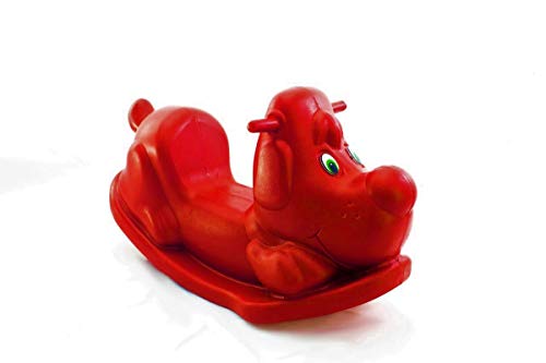 Gangorra Cachorro Balanço Infantil - Balanço Cor Vermelho