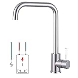 ⚡Niederdruck Armatur Küche: Unsere Küchenarmatur ist eine Niederdruck Küchenarmatur mit 3 Anschluss Schläuchen: einer für Kaltwasser und zwei für den Niederdruck Boiler.Wenn Ihre Küche ursprünglich nur kaltes Wasser hatte, Sie aber Warmwasser benötigen. Sie können unseren Wasserhahn nach der Installation des Boilers wählen. HINWEIS: Dieser Niederdruck Wasserhahn benötigt einen Boiler oder Warmwasser Speicher, um richtig zu funktionieren.