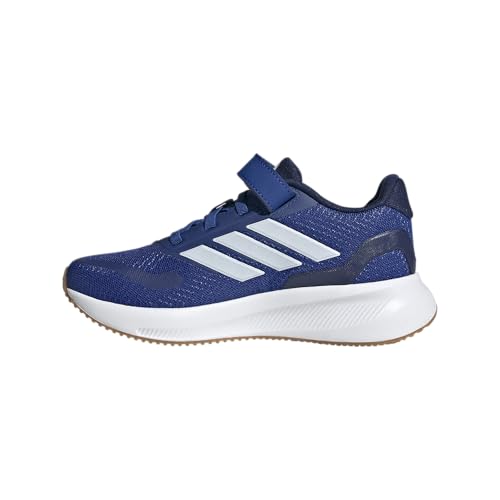 Image of adidas Kids' Marvel Run Falcon 5 Elastic Lace & Strap Shoe